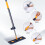 Extendable Microfibre Floor Mop Cleaner Wet Dry 6 Pads UK 9