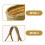 Wicker Fruit Basket Gathering Wedding Basket Vegetables Holder 7