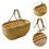 Wicker Fruit Basket Gathering Wedding Basket Vegetables Holder 10