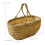 Wicker Fruit Basket Gathering Wedding Basket Vegetables Holder 2
