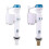 (Plastic) Adjustable Toilet Inlet Valve Flush Valves Toilet Cistern Flush Push Button Valve 2