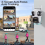 Three Lens PTZ IP Camera Outdoor 6K HD Three Screen WiFi Auto Tracking 3