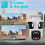Three Lens PTZ IP Camera Outdoor 6K HD Three Screen WiFi Auto Tracking 9