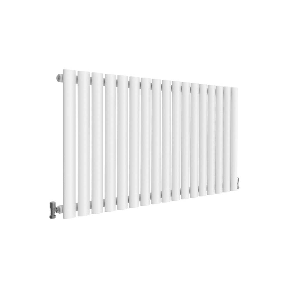 Aica (Single, 600X1003mm) Single/Double Oval Column Radiator White