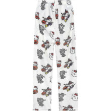 (L, Witch) WomensHalloween Cartoon Flannel Pajamas Anime Kawaii Casual Cozy Soft Home Pants Winter Warm Sleepwear Trousers