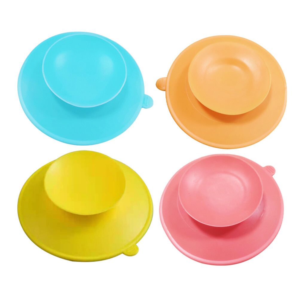 4 Pcs Tableware Mats Dinner Plate Suction Cup Elder Toddler Happyyami
