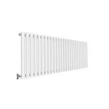(Single, 600x1593mm) White Single/Double Oval Column Radiator
