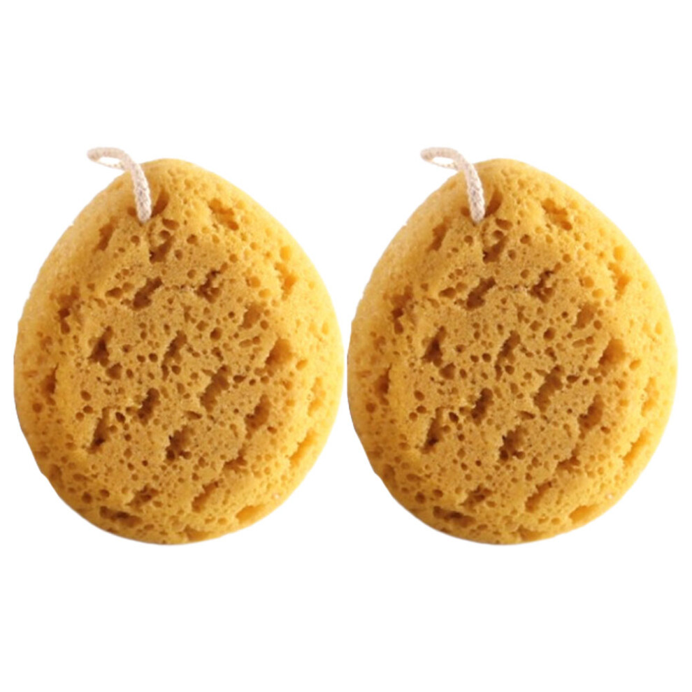 Happyyami 2 Pcs Honeycomb Sponge Bath Exfoliating Tool Body Scrubber For Shower