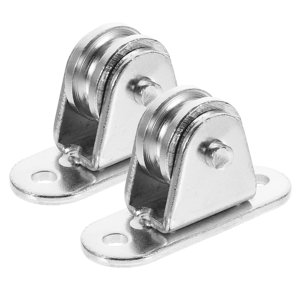 2 Pcs Pulley Block Hanging Wire Towing Wheel Cable Heavy Rope 3033165104990
