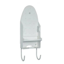 Ironing Board Holder Wall And Door Mounted Storage For Electric Iron Hanging Rack Hair Dryer Stand White