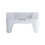 1Pc Compact White Plastic Footstool with Roller Massager for Bathroom 1