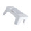 1Pc Compact White Plastic Footstool with Roller Massager for Bathroom 9