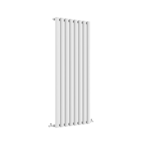 AICA (Single, 1600x472mm) White Single/Double Oval Column Radiator