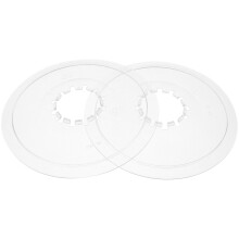 2Pcs Clear ABS Bike Flywheel Guard Rear Chain Protector Durable Cover