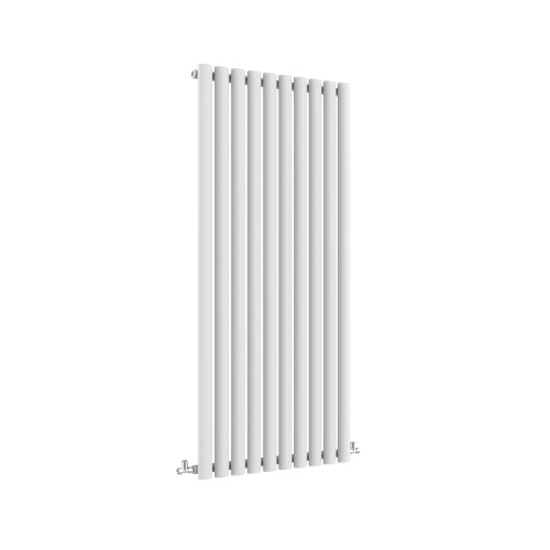 AICA (Single, 1600x590mm) White Single/Double Oval Column Radiator
