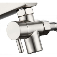 (White) Brass Sink Valve Diverter Faucet Splitter, Faucet Adapter 3 Way Faucet Diverter Valve, Chrome  x