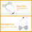 5Pcs Sparkly Silver Bow Ties for Boys Kids Party and Stage Performance 8