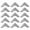 40Pcs Thick Silver Metal Photo Corners Book Corner Guards for Home Use 1
