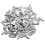 40Pcs Thick Silver Metal Photo Corners Book Corner Guards for Home Use 8