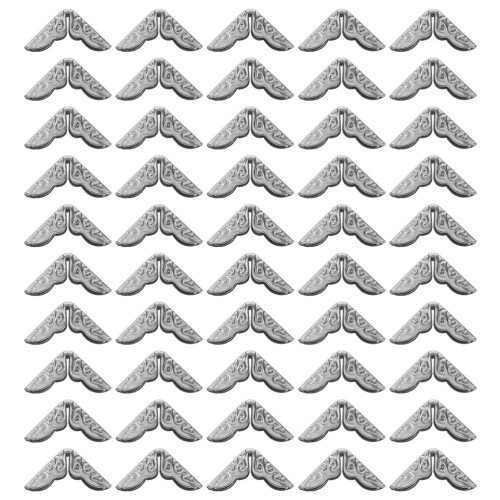 40Pcs Thick Silver Metal Photo Corners Book Corner Guards for Home Use 1