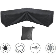 (200*270*82cm) SNQTV-Corner Sofa Cover Waterproof Garden Furniture Set Cover Outdoor Sectional Furniture Cover