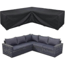 (286*286*82cm) SNQTV-Corner Sofa Cover Waterproof Garden Furniture Set Cover Outdoor Sectional Furniture Cover