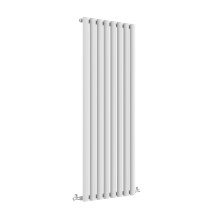 (Single, 1800x472mm) White Single/Double Oval Column Radiator