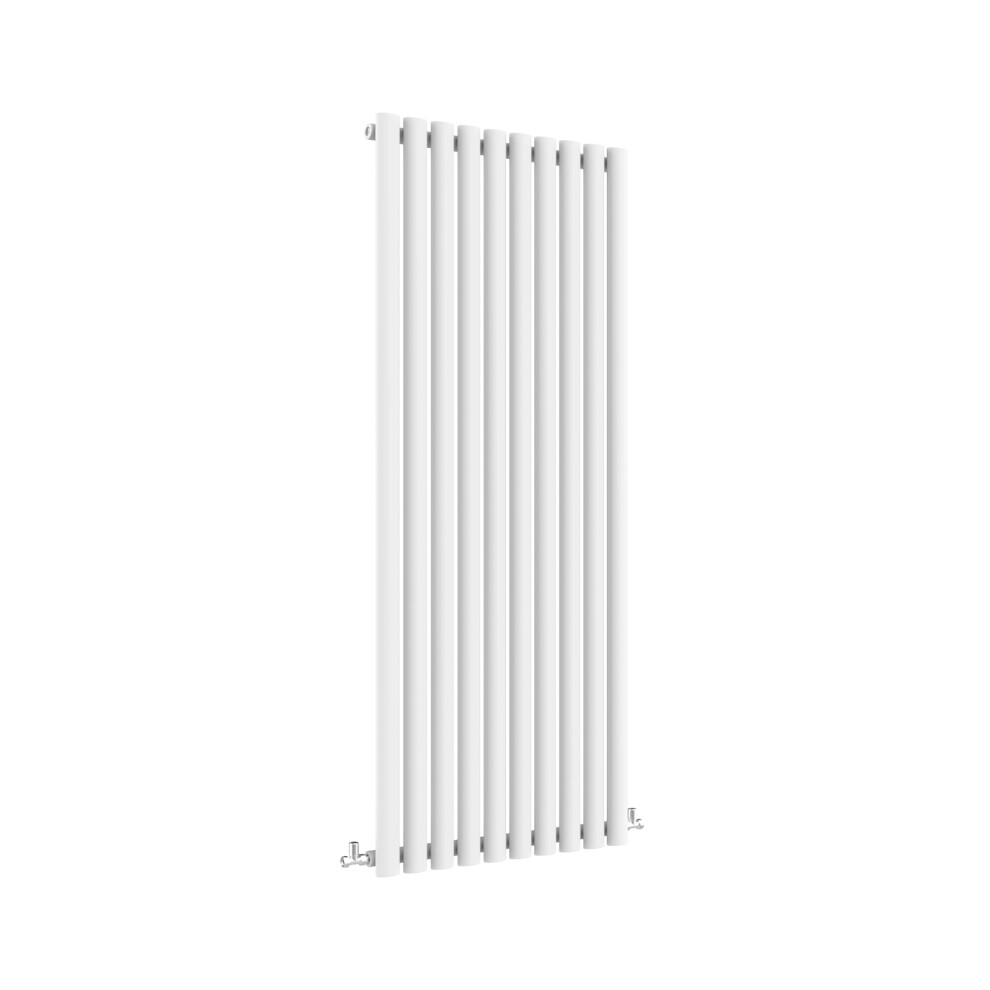 Aica (Single, 1800X590mm) Single/Double Oval Column Radiator White