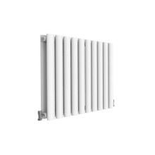 (Double, 600x590mm) White Single/Double Oval Column Radiator