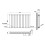 AICA (Double, 600x767mm) White Single/Double Oval Column Radiator 3