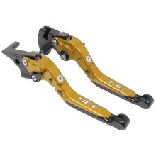 (gold-1)For Yamaha Xj6 / N Xj6 Diversion 2009-2020 Motorcycle Brake Clutch Levers Adjustable Extendable