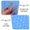 Thermal Insulation Pool Cover Blue 1pcs 86.6x59x0.2in 7