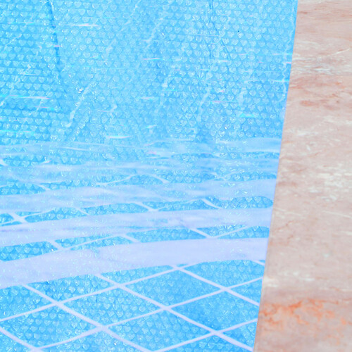 Thermal Insulation Pool Cover Blue 1pcs 86.6x59x0.2in 2