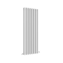 (Double, 1600x472mm) White Single/Double Oval Column Radiator