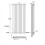 AICA (Double, 1600x590mm) White Single/Double Oval Column Radiator 3