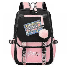 (46cmX29cmX16cm, 08) New Stray Kids Girls Boys USB Backpacks Anime School Book Bags Teenager Canvas Backpack For Women Backpacks  x