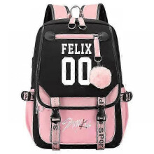 (46cmX29cmX16cm, 25) New Stray Kids Girls Boys USB Backpacks Anime School Book Bags Teenager Canvas Backpack For Women Backpacks  x