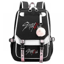 (46cmX29cmX16cm, 04) New Stray Kids Girls Boys USB Backpacks Anime School Book Bags Teenager Canvas Backpack For Women Backpacks  x