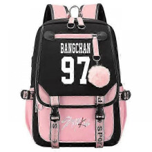 (46cmX29cmX16cm, 19) New Stray Kids Girls Boys USB Backpacks Anime School Book Bags Teenager Canvas Backpack For Women Backpacks  x