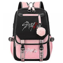 (46cmX29cmX16cm, 05) New Stray Kids Girls Boys USB Backpacks Anime School Book Bags Teenager Canvas Backpack For Women Backpacks  x