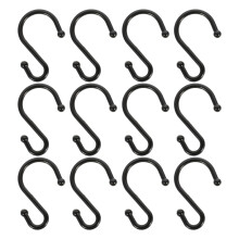 12 Pcs Curtain Pinch Hooks Shower For Curtains Metal Shaped Rings
