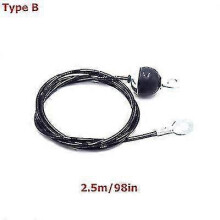 (TypeB-2.5M) 2m-5m Gym Cable Wire Rope Heavy Duty Steel Replacement Parts For Home Gym Fitness Cable Pulley Accessories Dia 5mm