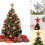 Living And Home (Gold, S) Wrought Iron Christmas Tree Topper Star Ornament Home Decor 4