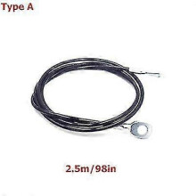 (TypeA-2.5M) 2m-5m Gym Cable Wire Rope Heavy Duty Steel Replacement Parts For Home Gym Fitness Cable Pulley Accessories Dia 5mm