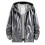 (2XL, Grey) Mens Shiny Waterproof Hooded Jacket 1