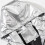(M, Silver) Mens Shiny Waterproof Hooded Jacket 3