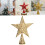 Living And Home (Gold, M) Wrought Iron Christmas Tree Topper Star Ornament Home Decor 6