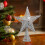 Living And Home (Silver, M) Wrought Iron Christmas Tree Topper Star Ornament Home Decor 1