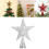 Living And Home (Silver, M) Wrought Iron Christmas Tree Topper Star Ornament Home Decor 6