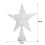 Living And Home (Silver, M) Wrought Iron Christmas Tree Topper Star Ornament Home Decor 7